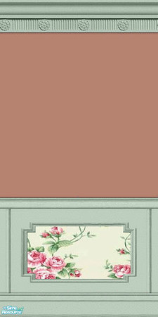 Sims 2 — Rose Garden Walls, Set 4 - 24 by elektra274 — 24 of 28 walls designed to coordinate with my \"Rose