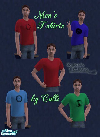 Sims 2 — Mens Tshirt sets by Callisto149 — Recolor of maxis mens tshirts. Base game compatible.