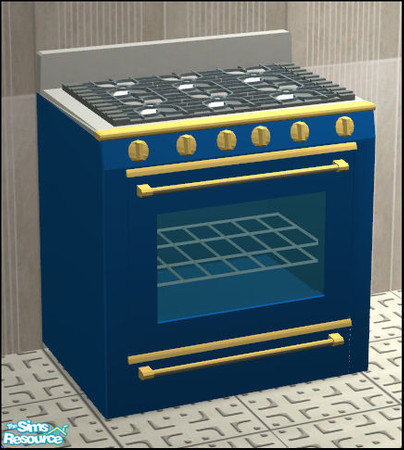 Sims 2 — Bavaria Kitchen Recolour 1 - Stove 2 by Elize-37sims — 2nd recolour of the stove. Mesh and 4 recolours available