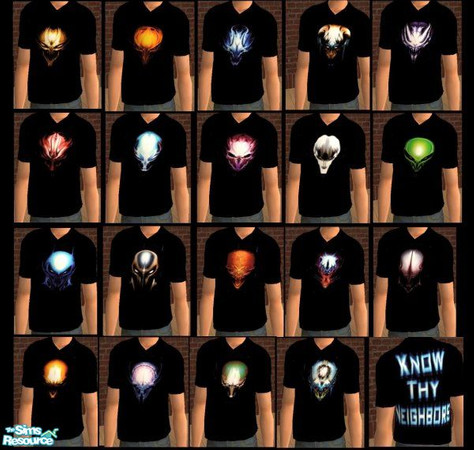 Sims 2 — Alien tshirts by frogger1617 — Alien tshirts for adults and young adults.