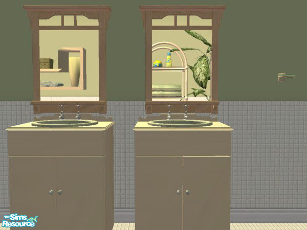 Sims 2 — Modernline Wellness Bathroom - Sink Cabinet by MysticVelvet — 
