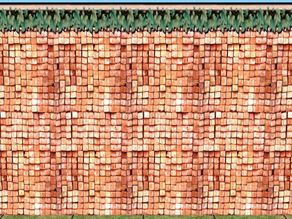 Sims 2 — Strange Cottage wall set - peach by zaligelover2 — Brick wall covering.