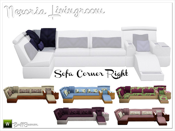 Sims 3 — Nexoria Livingroom Sofa Corner 2 by BuffSumm — Design-oriented modern livingroom. Clear and straight-lined