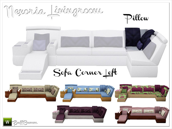Sims 3 — Nexoria Livingroom Pillow Sofacorner 1 by BuffSumm — Design-oriented modern livingroom. Clear and straight-lined