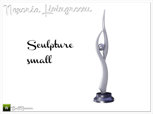 Sims 3 — Nexoria Livingroom Sculpture small by BuffSumm — Design-oriented modern livingroom. Clear and straight-lined