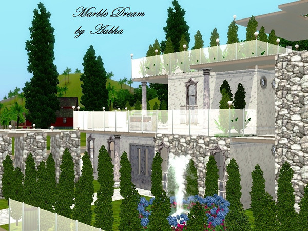Sims 3 — Marble Dream by Aabha2 — This House is a Real Dream made in Marble,Lavishly furnished in a very Royal Style.