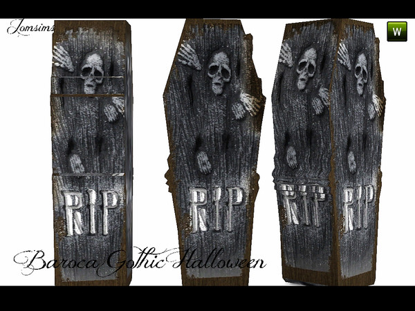 Sims 3 — Coffin 2 Baroca Gothic by jomsims — Coffin 2 Baroca Gothic