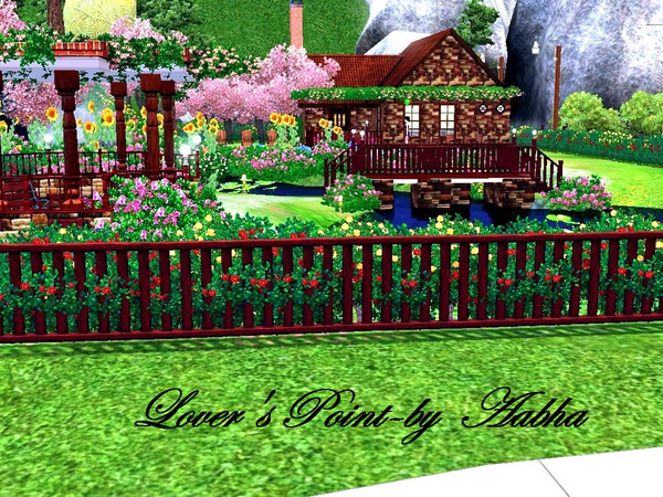 Sims 3 — Lover's Point by Aabha2 — Situated near the High Hills and the Waterfall is The Lover's Point.With lots of