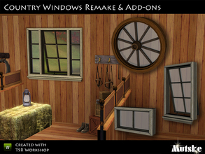 Sims 3 — Windows Country Set by Mutske — This set contains many windows that matches the The Truth Divider window. Some