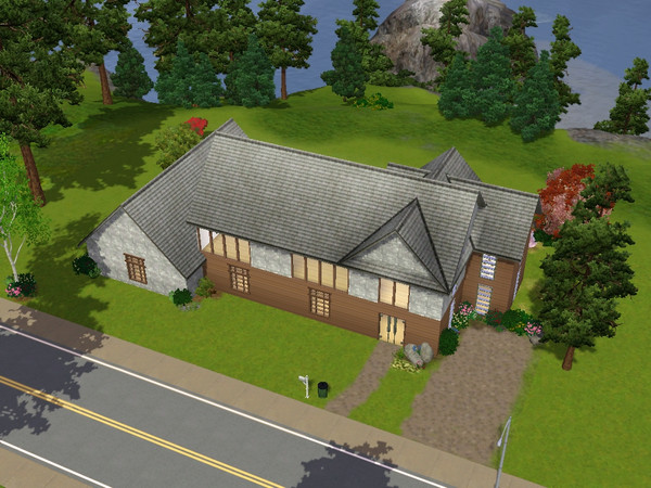 Sims 3 — Bachelor's Split by cj45672 — 1BA, 1BR , Parking and Garden. This lot offers the best of both worlds for any