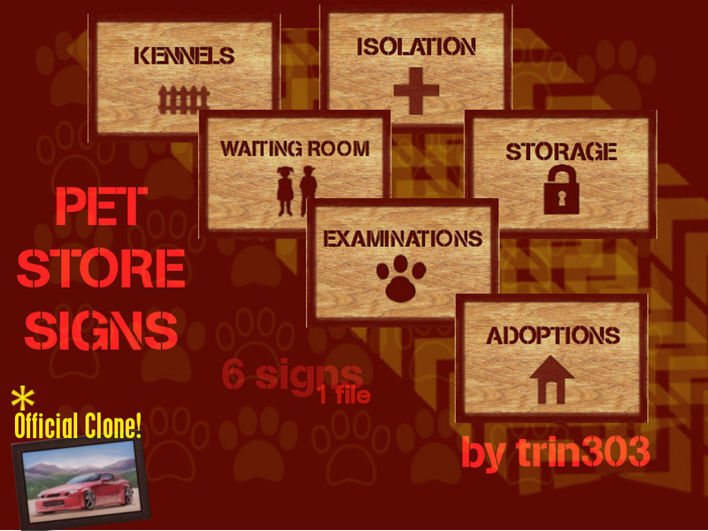 trin303's *REQUEST* Pet Store Signs