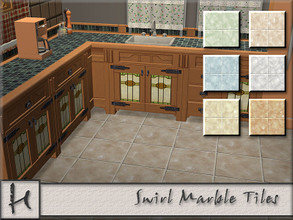 Sims 2 — Swirl Marble Tiles by hatshepsut — A set of expensive looking marble tile floors for sims with discerning taste!