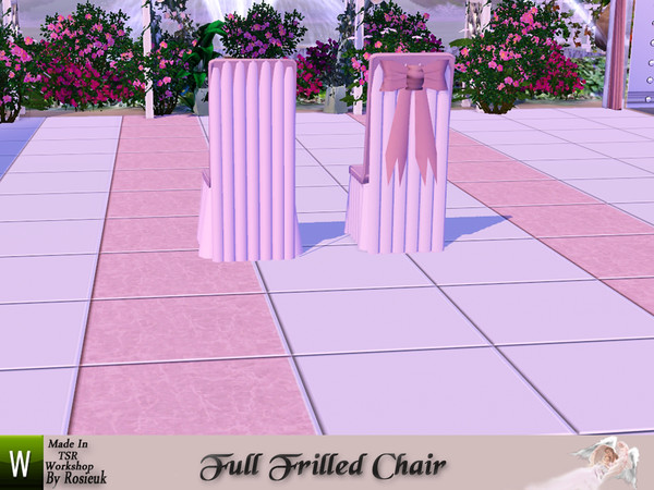 Sims 3 — Chair dining with bow by Rosieuk — Chair dining with bow created by Rosieuk@TSR