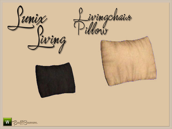 Sims 3 — Lunix Living Pillow Livingchair by BuffSumm — Wood style, round shapes, uniqueness. Just some of the