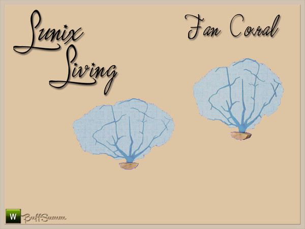 Sims 3 — Lunix Living Fan Coral by BuffSumm — Wood style, round shapes, uniqueness. Just some of the characteristics of