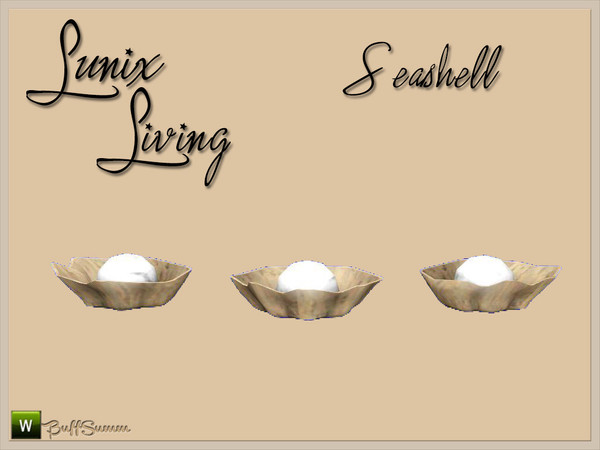 Sims 3 — Lunix Living Seashell by BuffSumm — Wood style, round shapes, uniqueness. Just some of the characteristics of