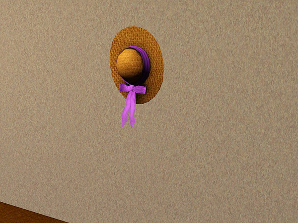 Sims 3 — Garage Shabby Chic Bedroom Hanging Hat by TheNumbersWoman — Distressed and Cheapo Furniture. Plastering your