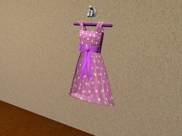 Sims 3 — Garage Shabby Chic Bedroom Hanging Dress by TheNumbersWoman — Distressed and Cheapo Furniture. Plastering your