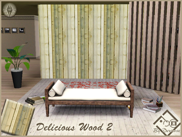 Sims 3 — Delicious Wood 2 by Devirose — By Devirose-created using EA's 'Create a Pattern'.'-No need Expansion packs,base