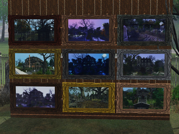Sims 3 —  Haunted Places Painting by camarossz28 — Spooky and classic for your Sims Halloween. New Paintings and a Bigger