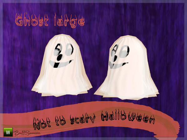 Sims 3 — Not To Scary Ghost large by BuffSumm — Halloween decoration set with some funny elements. 