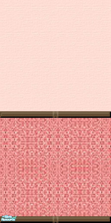 Sims 2 — Coral wall 06 by Lyra_Style — Beauty in simplicity! Low-budget wall with nice pattern in coral. Ideal for