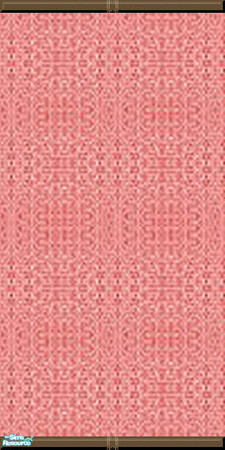 Sims 2 — Coral wall 02 by Lyra_Style — Beauty in simplicity! Low-budget wall with nice pattern in coral. Ideal for