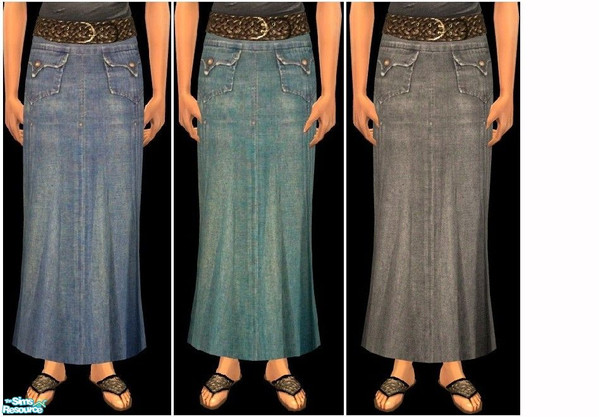 Sims 2 — JPayafdaily22 by juttaponath — Denim skirt with belt for female adults and young adults. No mehs required.