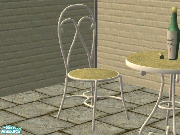 Sims 2 — Paris Cafe - Chair by EarthGoddess54 — Part of the Paris Cafe set. Enjoy!
