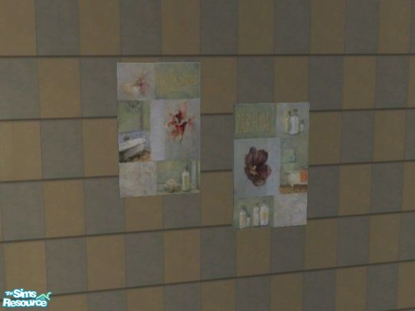 Sims 2 — French Spa - Spa Art by EarthGoddess54 — Part of the French Spa set. This is a new mesh, which you will need for