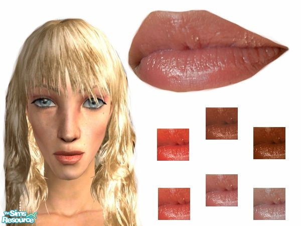Sims 2 — Daily glam by FABRAD1 — A set of natural and glossy lipsticks. Made to look natural against your sims skin.