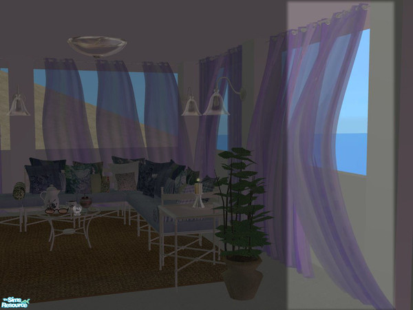 Sims 2 — PB Outdoor Curtains - Sheer recolors - Curtain right purple by ShinoKCR — 