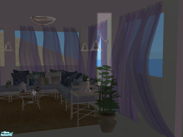 Sims 2 — PB Outdoor Curtains - Sheer recolors - Curtain middle purple by ShinoKCR — 