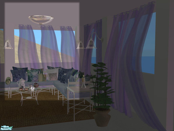 Sims 2 — PB Outdoor Curtains - Sheer recolors - Curtain left purple by ShinoKCR — 