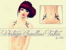 Sims 3 — [IW] Vintage Swallow Tattoo by IkariW2 — Hey guys!! Wow a lot of time without submitting anything :P But I came