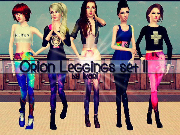 Sims 3 — [IW] Orion: Leggings Set II by IkariW2 — Heeeeey guys :) Another leggings set for your sims! These needed a lot