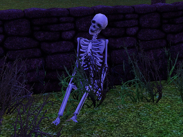 Sims 3 — Halloween 2012 Lawn Skeleton by TheNumbersWoman — Happy Halloween 2012 By RicciNumbers.TSRAA . This object is a