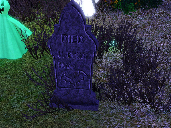 Sims 3 — Halloween 2012 Lawn Gravestone 2 by TheNumbersWoman — Happy Halloween 2012 By RicciNumbers.TSRAA