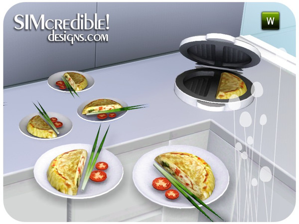 Sims 3 — Time To Plug - AddOn - Omelet *Decor* by SIMcredible! — Funny Kitchen series - Time to Plug! by