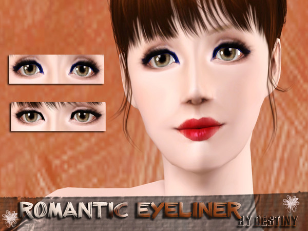 Sims 3 — Romantic Eyeliner by Destiny by destiny672 — hi.This is my new eyeliner creation. :) Credits: By Destiny