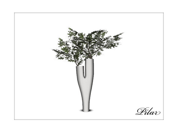 Sims 3 — Contemporary  Plant Large by Pilar — Creado por Pilar para sims3