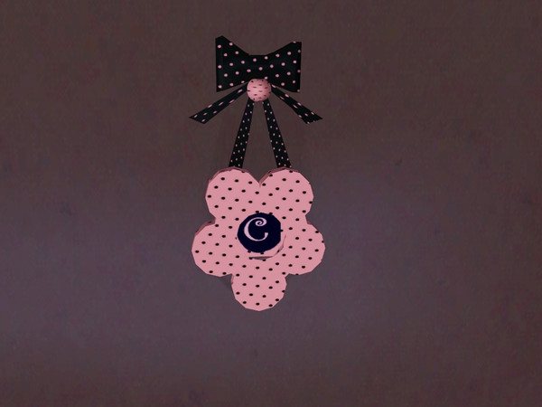 Sims 3 — hanging initials C by Navek — beautiful hanging initials for any girls room
