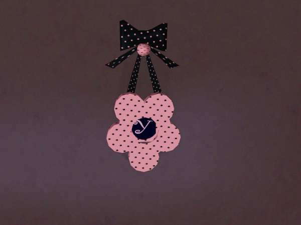 Sims 3 — hanging initials Y by Navek — beautiful hanging initials for any girls room
