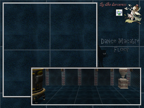 Sims 2 — JJs Dance Macabre Floor by thesorceress — A Wall and Floor Set in a Gothic Style, Hope you like them :D