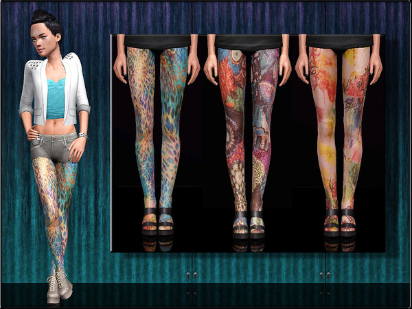 Sims 3 — AccessoriesSet1 -- Tights V1 by Shojoangel — Hi everybody, long ago that I have something uploaded. Ok, here is