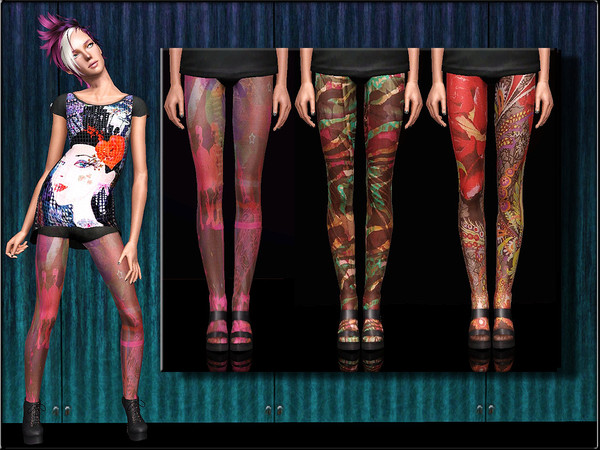 Sims 3 — AccessoriesSet1 -- Tights V2 by Shojoangel — Hi everybody, long ago that I have something uploaded. Ok, here is