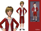 Sims 2 — Red Play Suit for Boys by giasims — Red Play suit for Boys