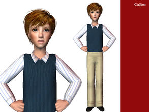 Sims 2 — Pants and Vest for Boys by giasims — Pants and Vest for Boys