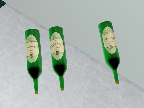 Sims 3 — Industrial Chic Winebottles by wolfspryte — part of the Industrial Chic Dining Collection Must use Move objects
