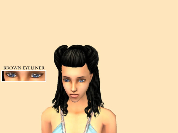Sims 2 — _RomanticZ Set_ - Eyeliner [Brown] by Xodess — This brown eyeliner is part of the *Romanticz Set*. Available for